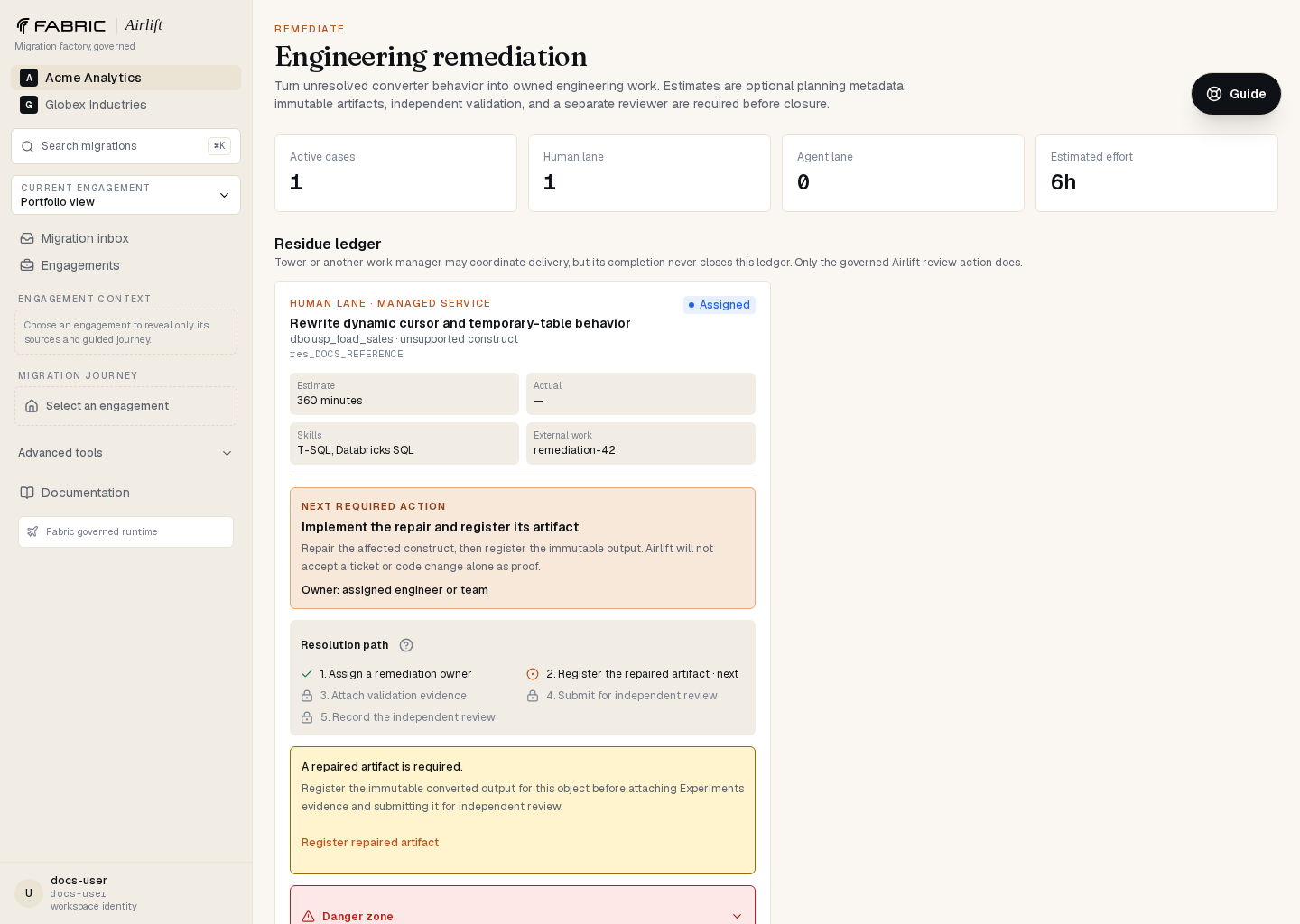 Airlift remediation case explaining why automation stopped and the evidence needed to resolve it